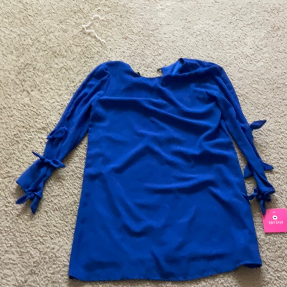 Amy Byer Blue Long Sleeve Dress